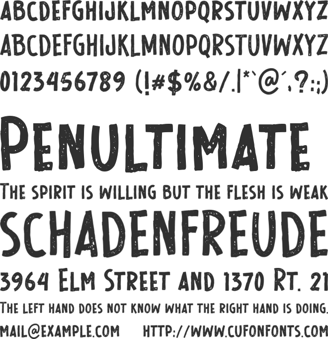 Wild Hunt font preview