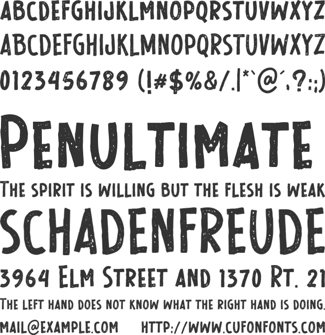 Wild Hunt font preview