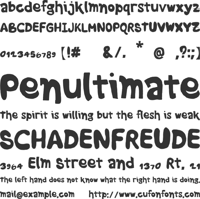 Richard Love font preview