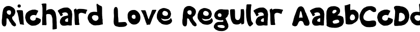 Richard Love Regular font