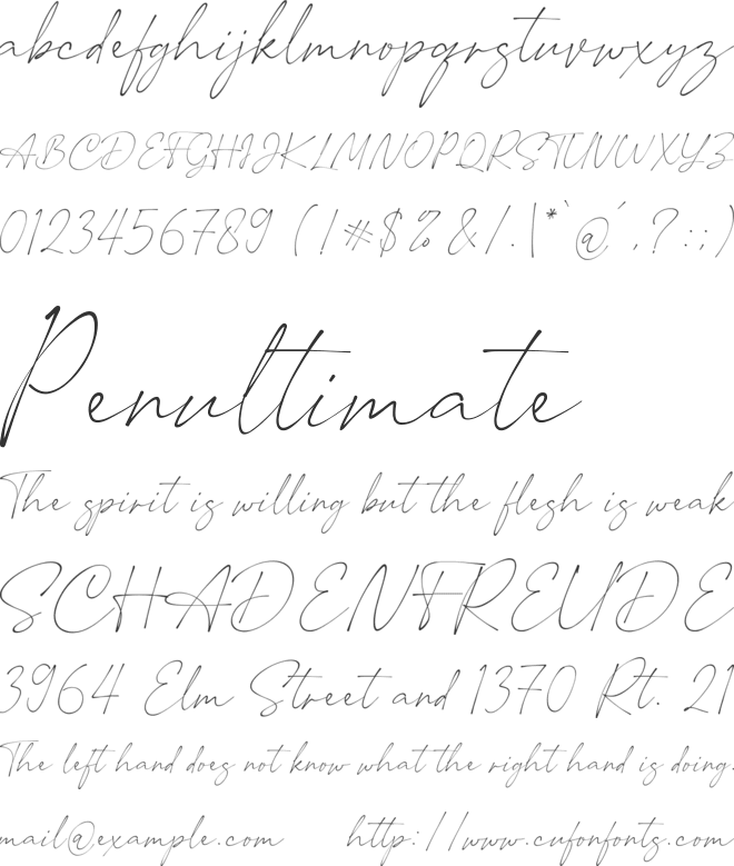 Mutually Beneficial font preview