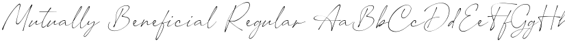 Mutually Beneficial Regular font