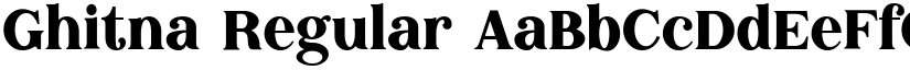 Ghitna Regular font