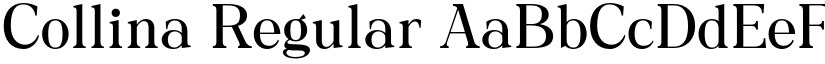 Collina Regular font
