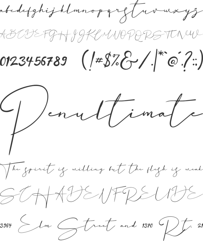 Basstian font preview