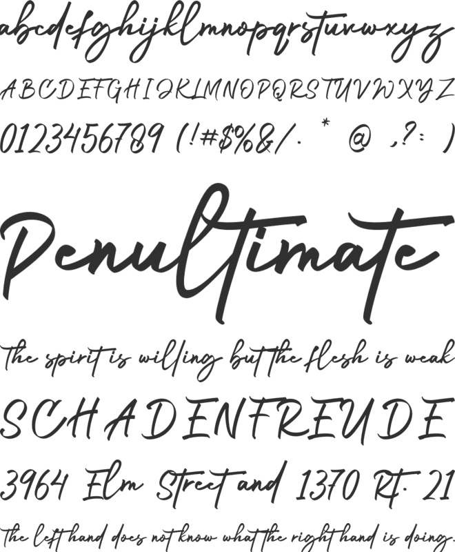 Authorsign font preview