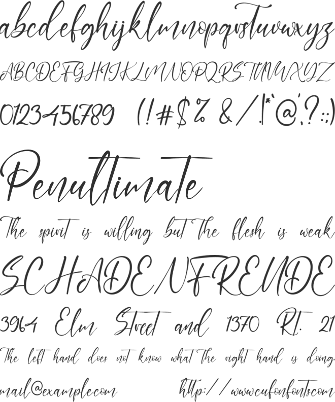 Brittany Coast font preview