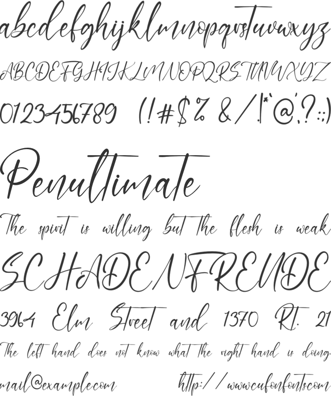 Brittany Coast font preview