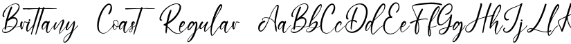 Brittany Coast Regular font