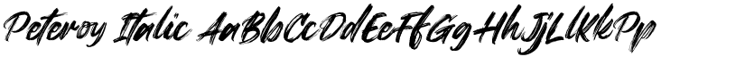 Peteroy Italic font