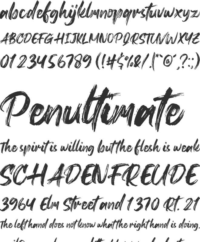 Peteroy font preview