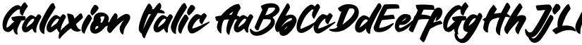 Galaxion Italic font