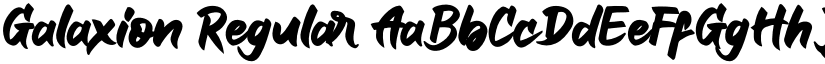 Galaxion Regular font