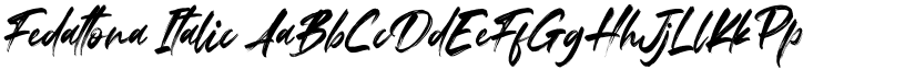 Fedattona Italic font