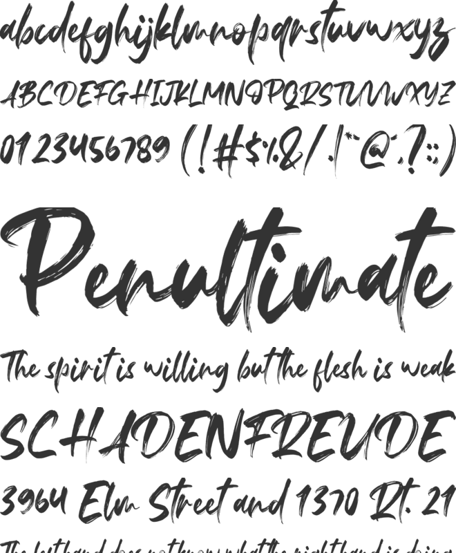 Fedattona font preview