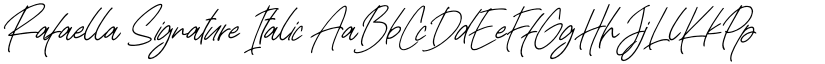 Rafaella Signature Italic font