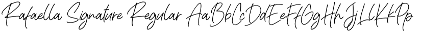 Rafaella Signature Regular font