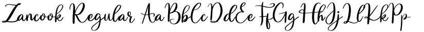 Zancook Regular font