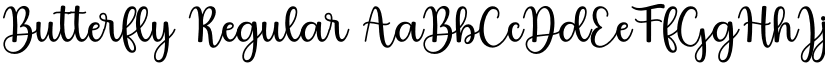 Butterfly Regular font