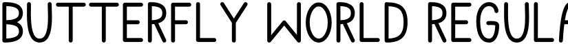 Butterfly World Regular font