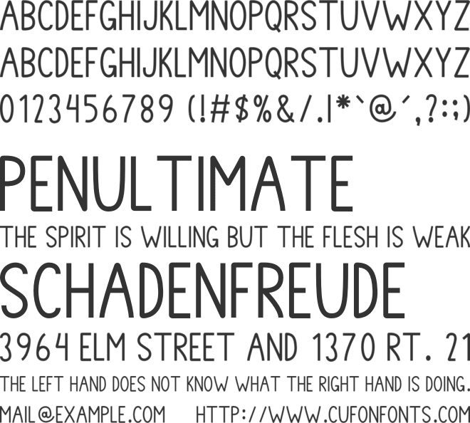 Hey Hey font preview