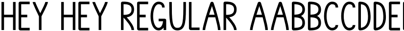 Hey Hey Regular font