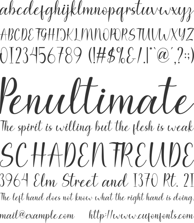 Fruit Juice font preview