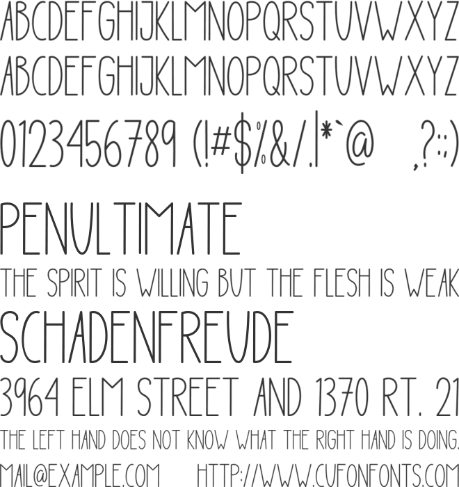 Sweet Milk font preview