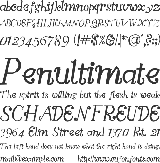 Summer  22 font preview