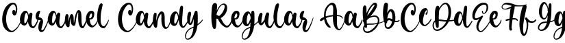 Caramel Candy Regular font