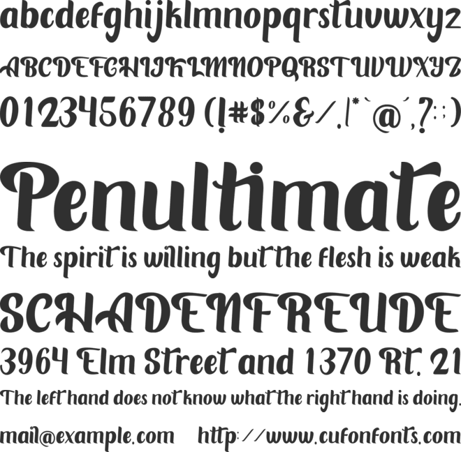Strawberry Fields font preview