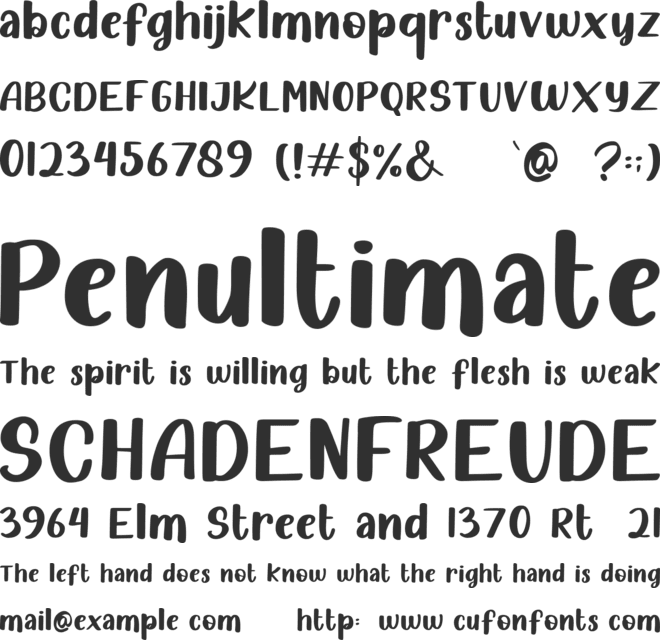 Sweet Matcha font preview