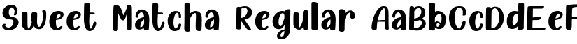 Sweet Matcha Regular font