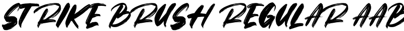 Strike Brush Regular font