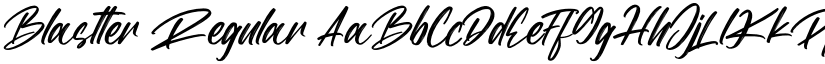 Blastter Regular font