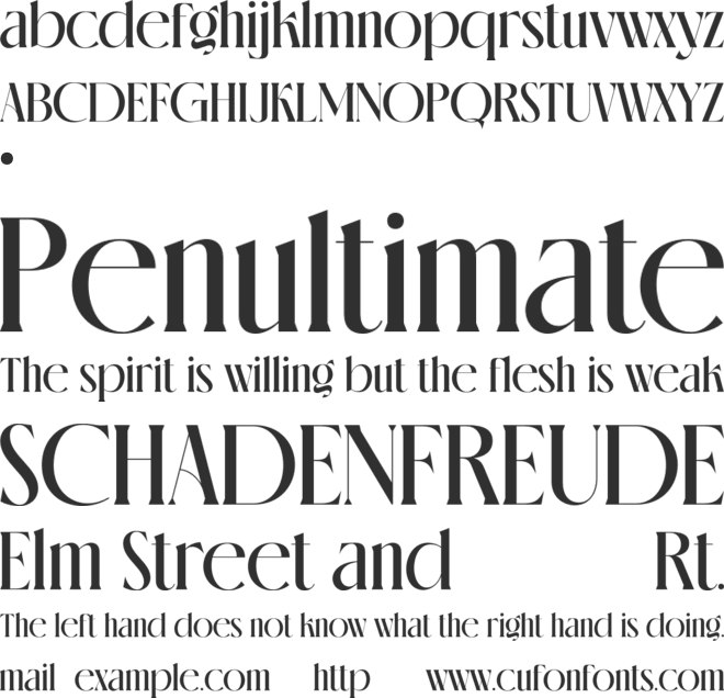 glossy personal use font preview