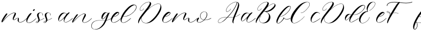 miss angel Demo font