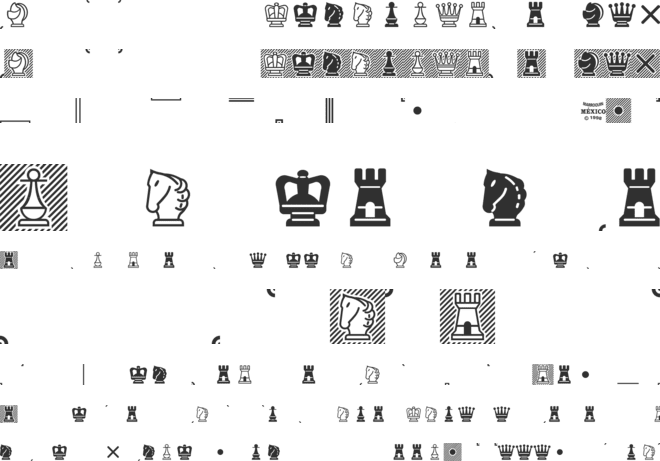 Chess Mediaeval font preview