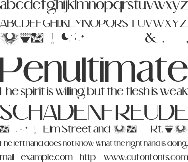 Le Atallier font preview