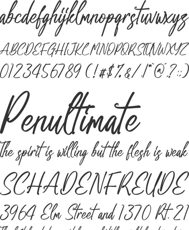 Wonder Sky font preview