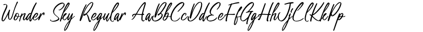Wonder Sky Regular font