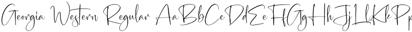 Georgia Western font download