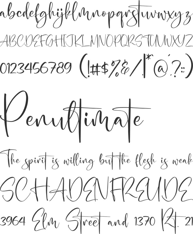 Sweet Butterfly font preview