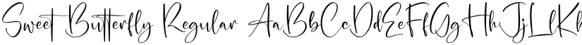 Sweet Butterfly Regular font