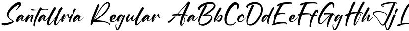 Santallria Regular font