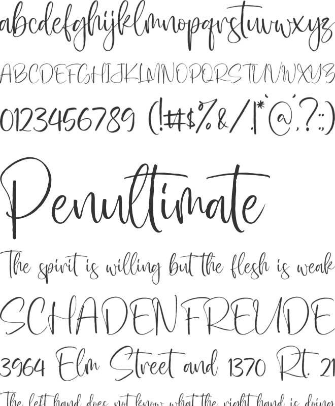 Hilmaland font preview