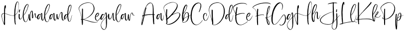 Hilmaland Regular font