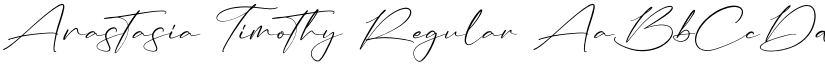 Anastasia Timothy Regular font