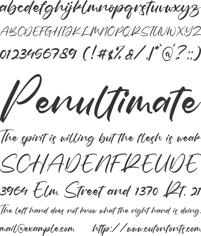 Falatisco font preview