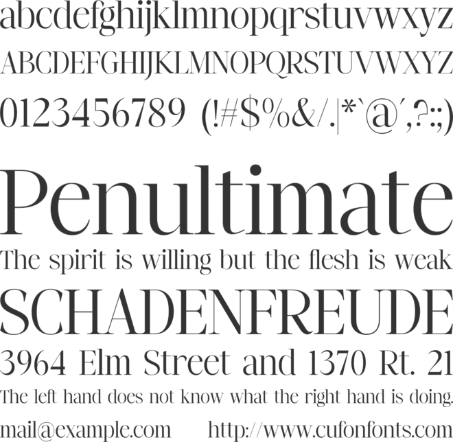 fangira font preview